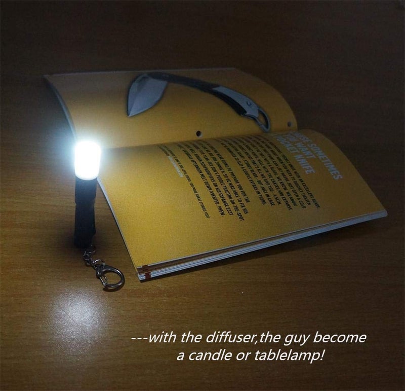 Nitefox K3 Mini Keychain Flashlight AAA Small Keychain Light Bright 150 Lumens with Diffuser Clip,Multipurpose Pocket Light as Candle Hat Lamp Camp Lantern for Everyday EDC Dog Walking Hiking Camping - Image 5